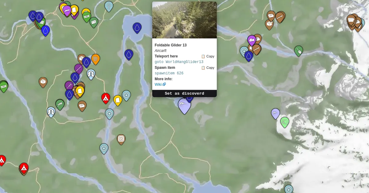 Folding Glider - Sons Of The Forest Map