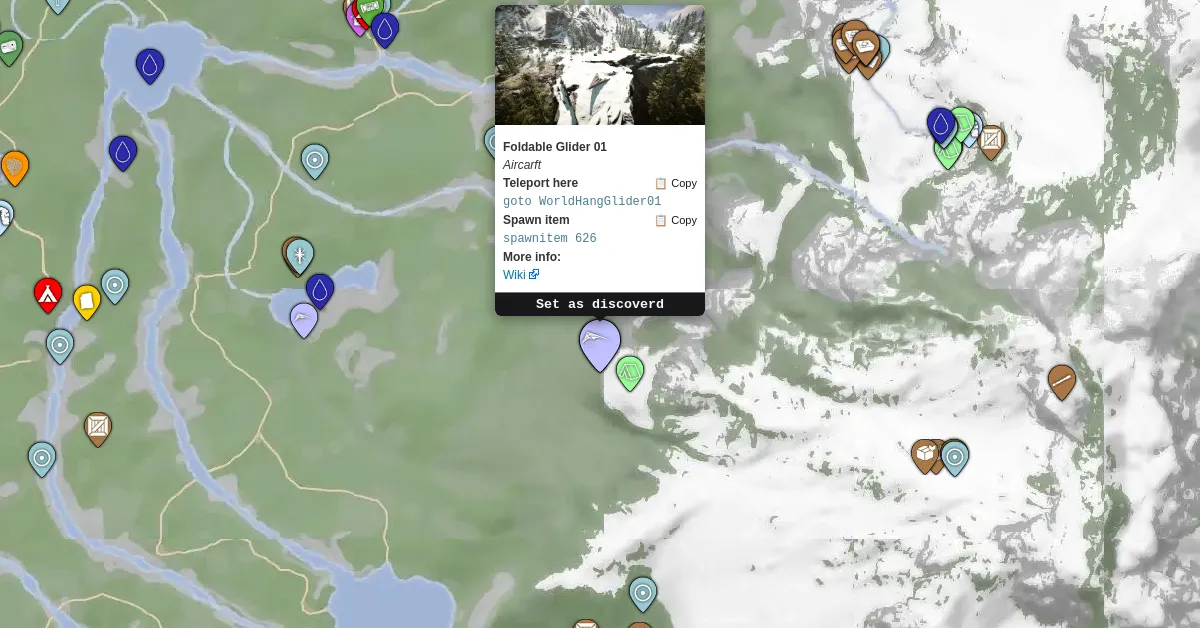 Folding Glider - Sons Of The Forest Map