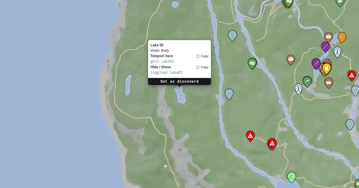 Lake DI - Sons Of The Forest Map