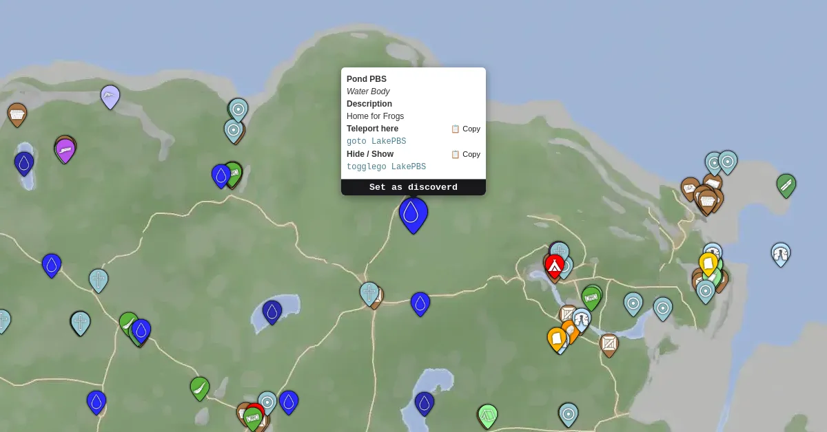 Pond PBS - Sons Of The Forest Map