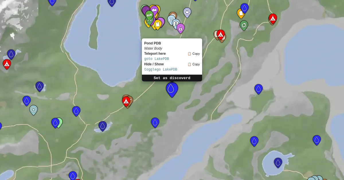 Pond PDB - Sons Of The Forest Map