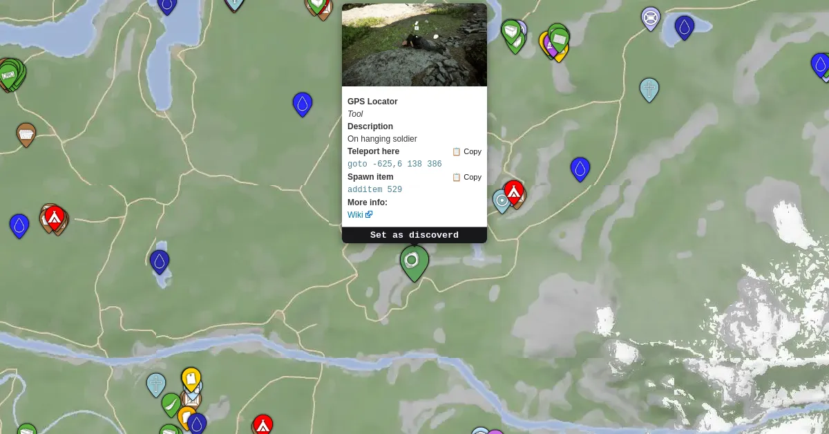 GPS Locator - Sons Of The Forest Map